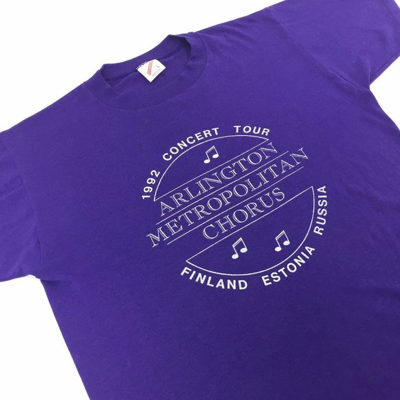 ARLINGTON METROPOLITAN CHORUS T-shirt L Vintage - Picture 2 of 6